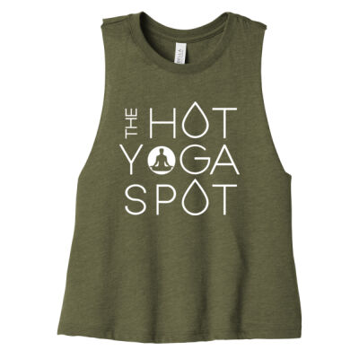 The Hot Yoga Spot - Women's Racerback Cropped Tank Thumbnail