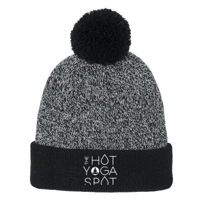 Embroidered - Halftime Heather Pom Beanie Thumbnail