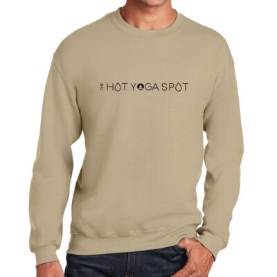 The Hot Yoga Spot Horizontal Black Embroidered- Heavy Blend Crewneck Sweatshirt 2 2 Thumbnail